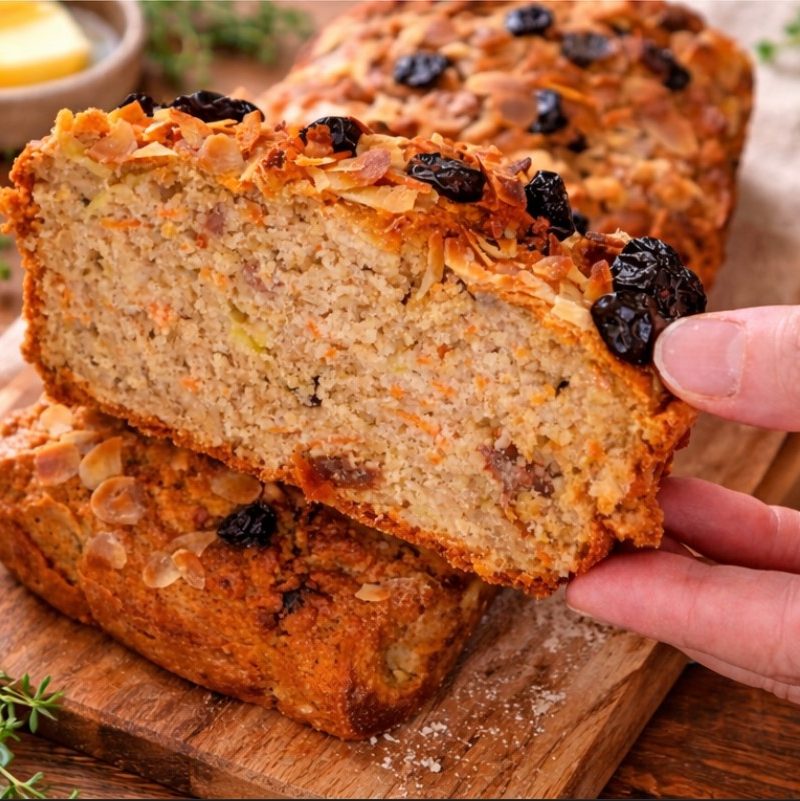 Gesunder Apfel-Karotten-Kuchen ohne Zucker und ohne Mehl