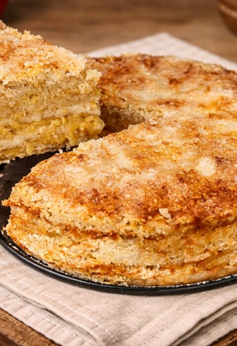 Gesunder Apfelkuchen mit Haferflocken