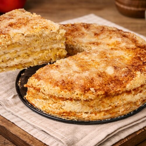 Gesunder Apfelkuchen mit Haferflocken