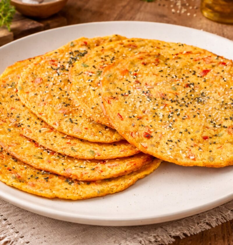 Herzhafter Haferflocken-Auflauf mit Käse
