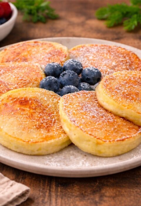 High-Protein Hüttenkäse-Pfannkuchen