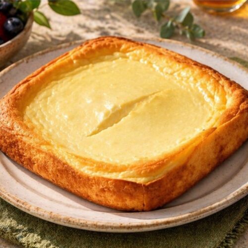 Cremiger Käsekuchen aus Quark im Airfryer