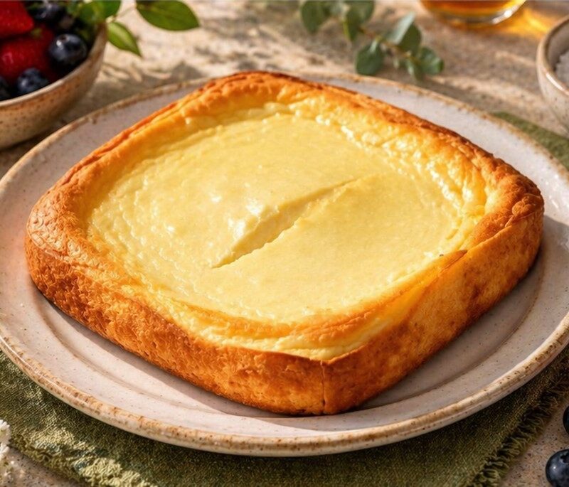 Cremiger Käsekuchen aus Quark im Airfryer