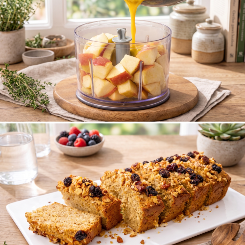 Hafer-Apfel-Kuchen mit Erdnussbutter