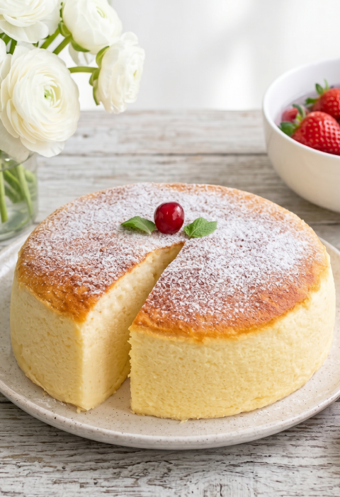 Seidig-leichter Joghurt-Soufflé-Kuchen