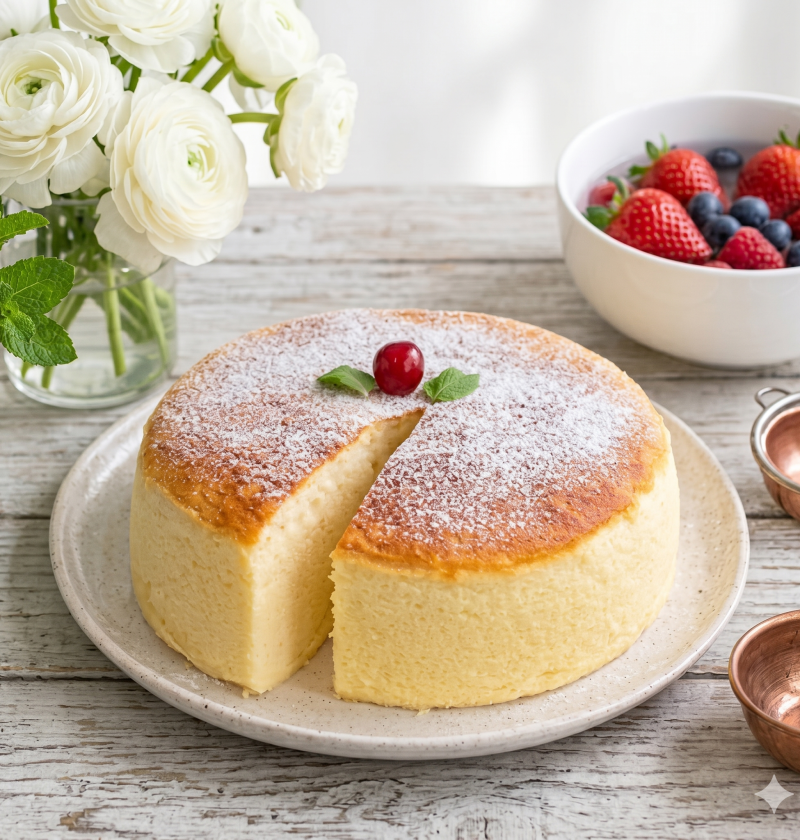 Seidig-leichter Joghurt-Soufflé-Kuchen