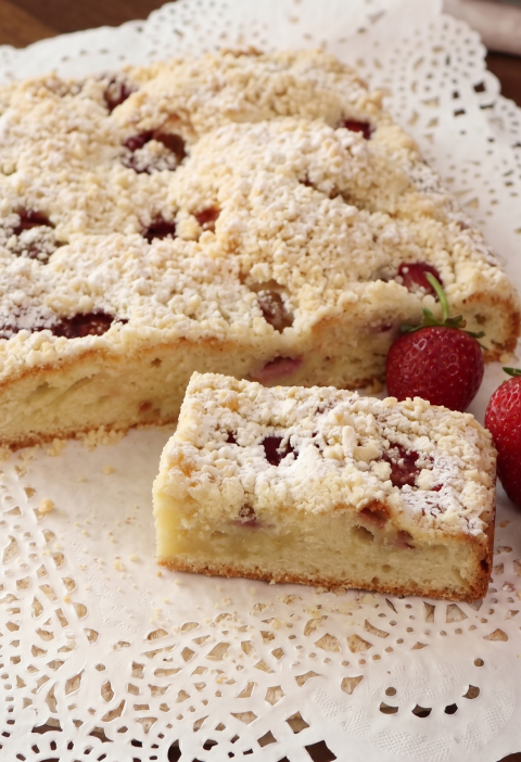 Italienischer Erdbeerkuchen