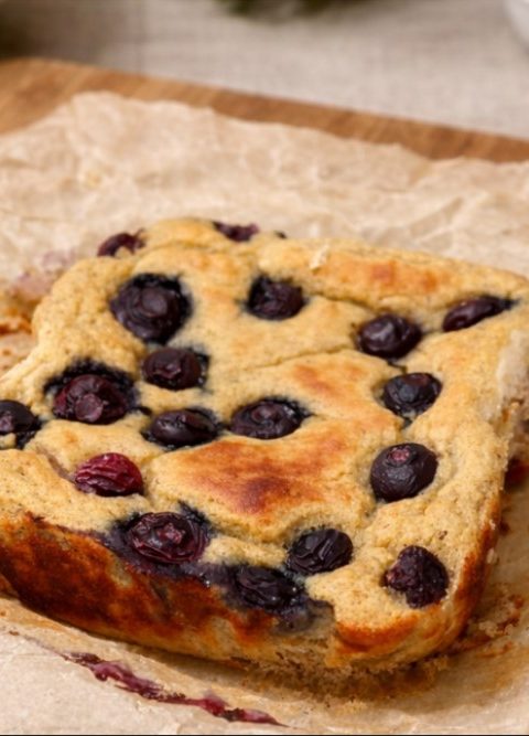 Gesunder Blaubeer-Kichererbsen-Auflauf