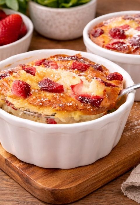 Erdbeer-Protein-Kuchen aus dem Airfryer