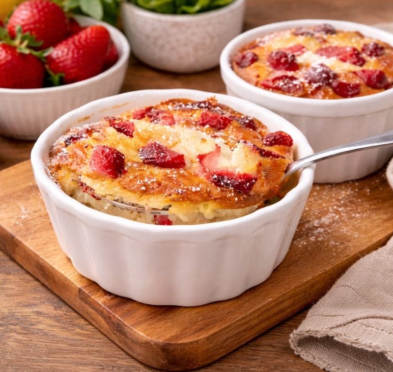 Erdbeer-Protein-Kuchen aus dem Airfryer