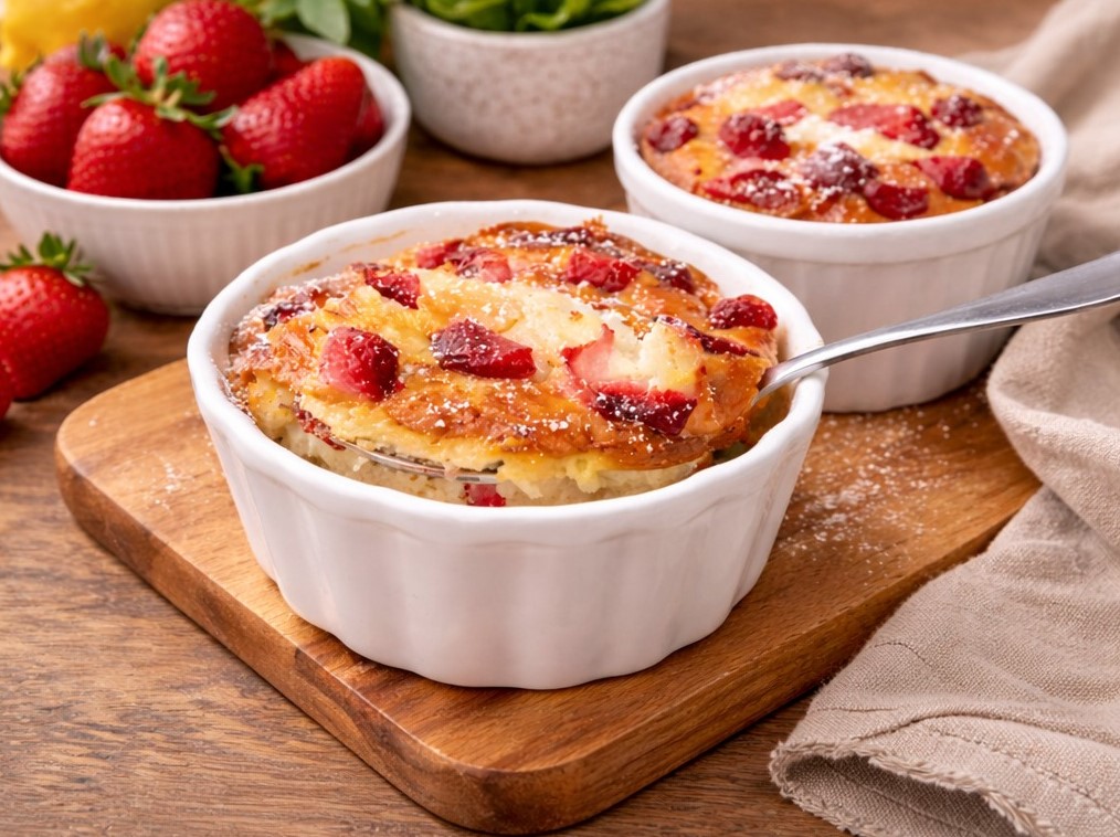 Erdbeer-Protein-Kuchen aus dem Airfryer