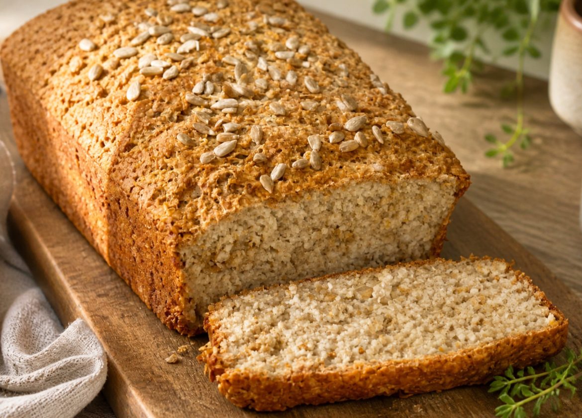 Einfaches Joghurt-Haferflocken-Brot