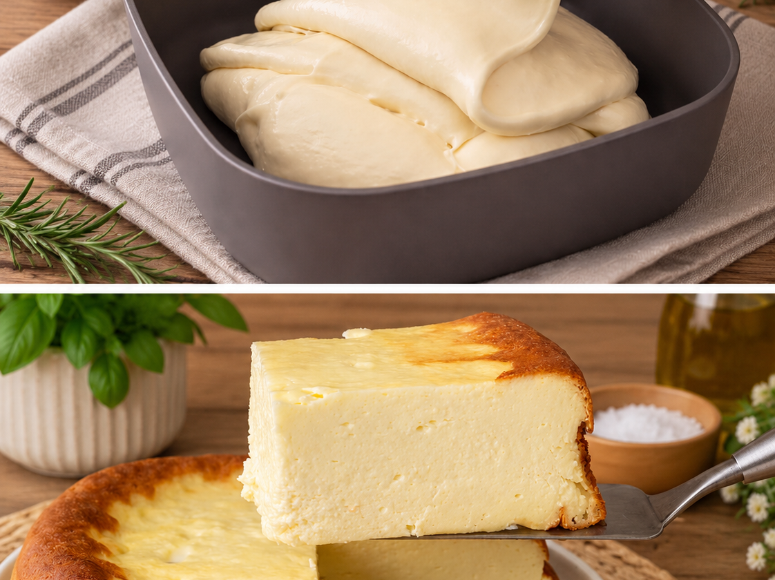 Cremiger Hüttenkäse-Käsekuchen aus dem Airfryer
