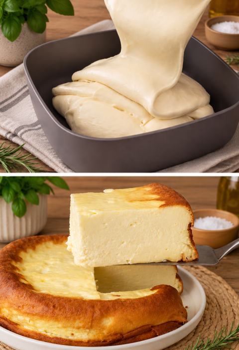 Cremiger Hüttenkäse-Käsekuchen aus dem Airfryer