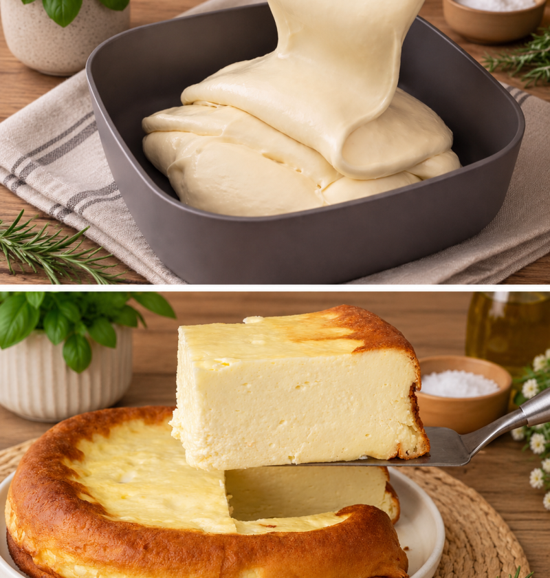Cremiger Hüttenkäse-Käsekuchen aus dem Airfryer