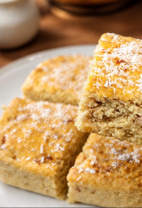3-Zutaten Apfel-Joghurt-Kuchen ohne Mehl und Zucker