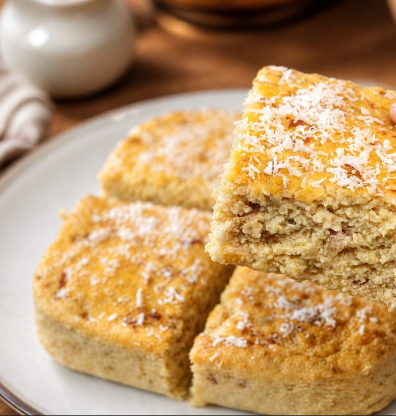 3-Zutaten Apfel-Joghurt-Kuchen ohne Mehl und Zucker