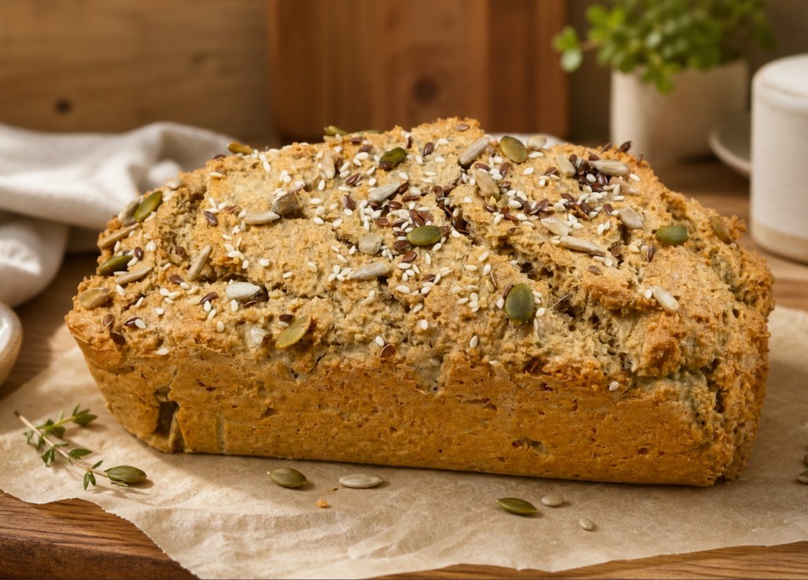 Haferflocken-Joghurt-Brot mit Saaten