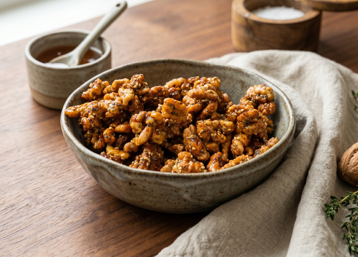 Honig-Walnuss-Happen aus dem Airfryer
