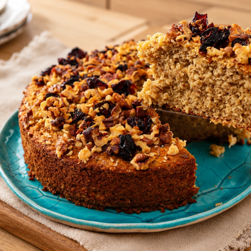 Gesunder Apfel-Haferflocken-Kuchen
