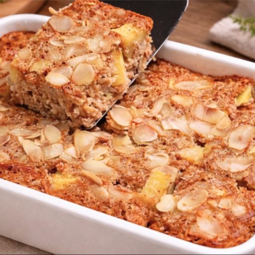 Apfel-Hafer-Protein Bake