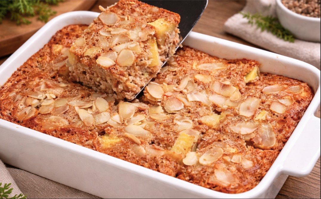 Apfel-Hafer-Protein Bake