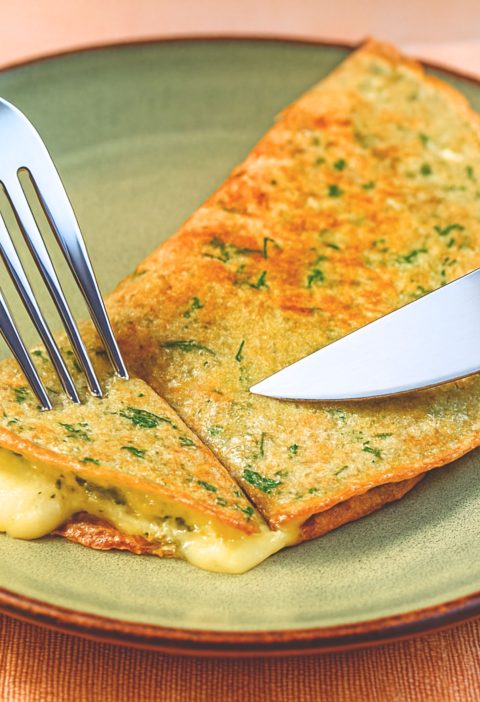 Schnelles Hafer-Omelett mit Käse