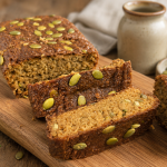 Brot aus Kichererbsen, roten Linsen und Leinsamen
