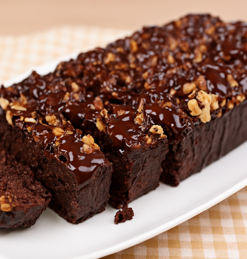 Saftiger Haferflocken-Schoko-Kuchen mit Banane