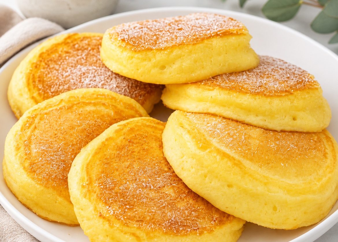 Fluffige Zitronen-Pancakes mit Skyr