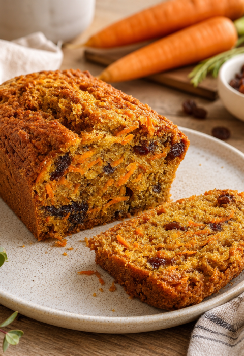 Saftiger Karotten-Dattel-Kuchen aus der Kastenform