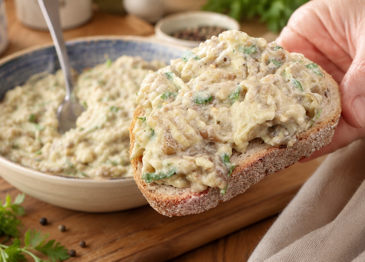 Rauchiger Auberginen-Dip mit griechischem Joghurt