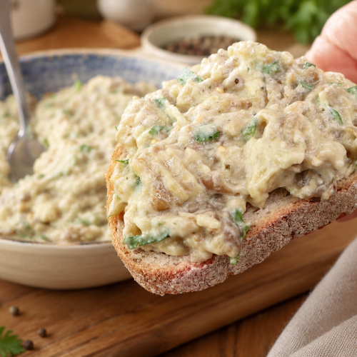 Rauchiger Auberginen-Dip mit griechischem Joghurt