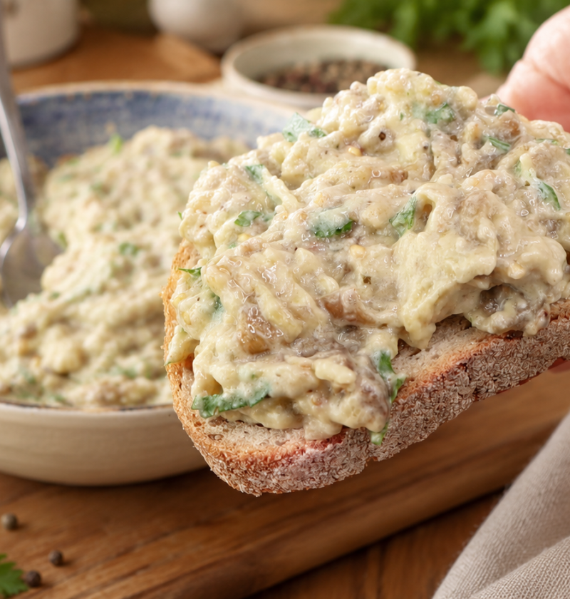 Rauchiger Auberginen-Dip mit griechischem Joghurt