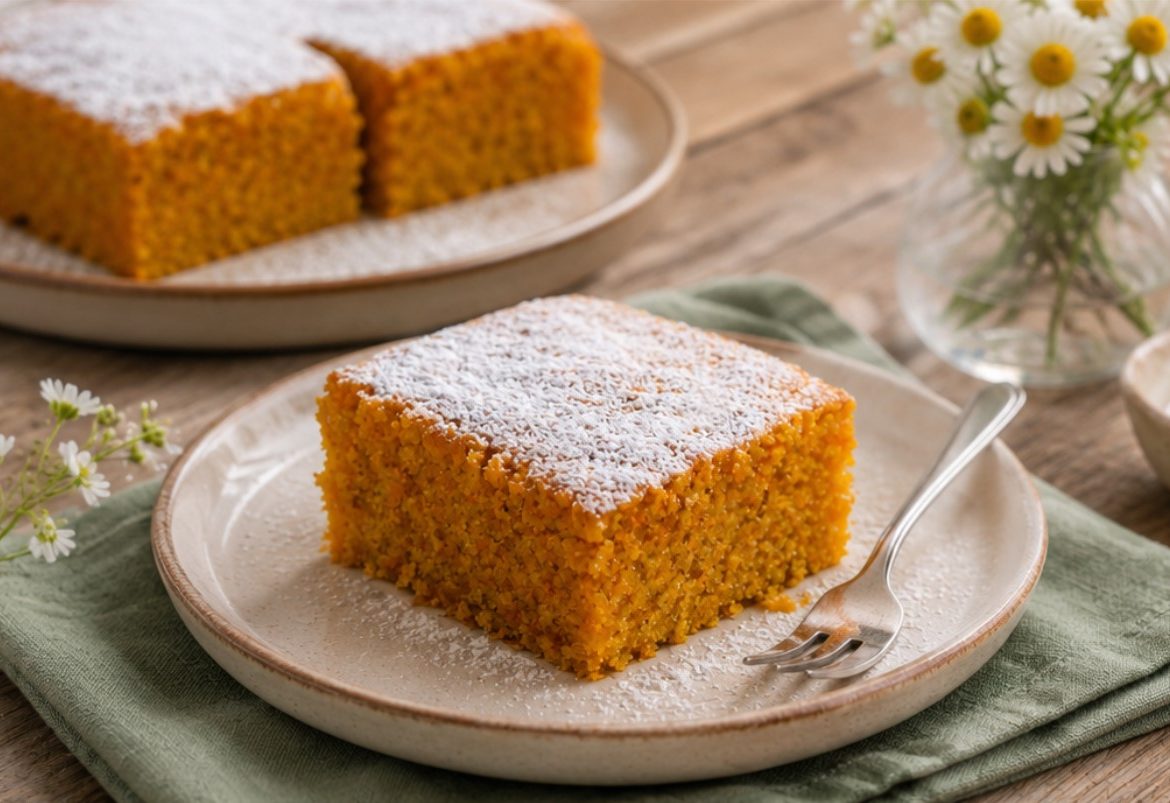 Saftiger Karottenkuchen mit Mandeln