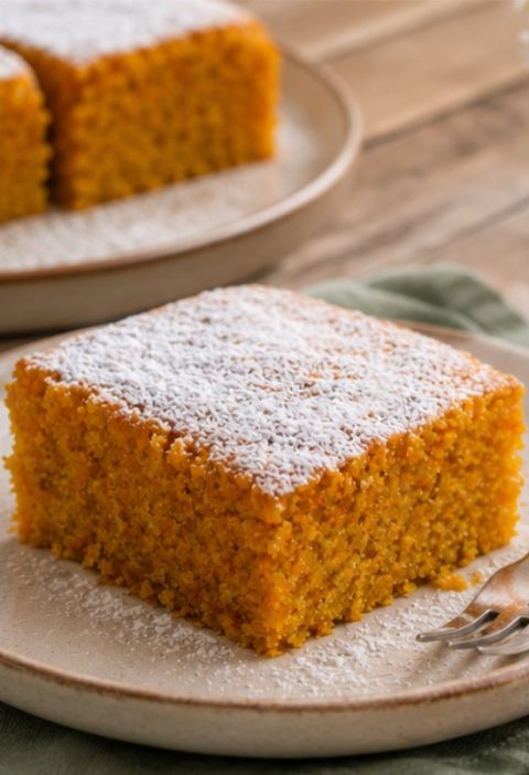 Saftiger Karottenkuchen mit Mandeln