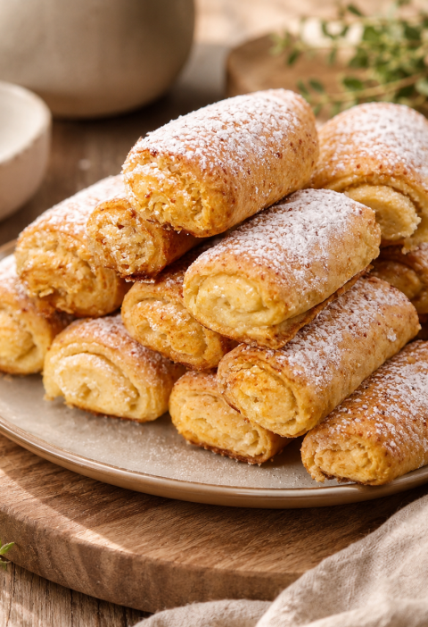 Zarte Quarkröllchen mit Kokos