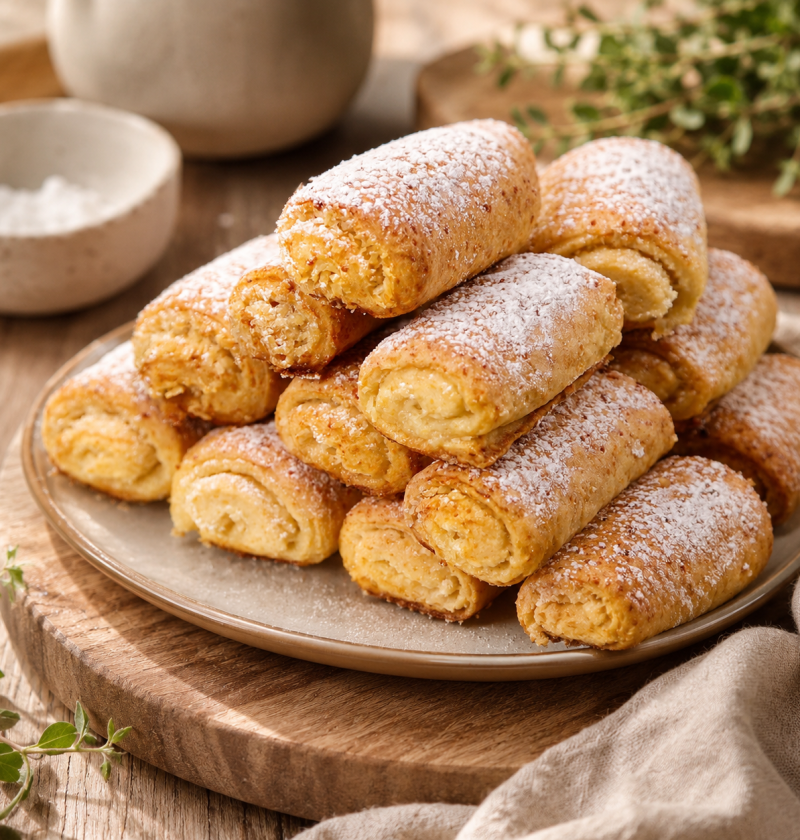Zarte Quarkröllchen mit Kokos