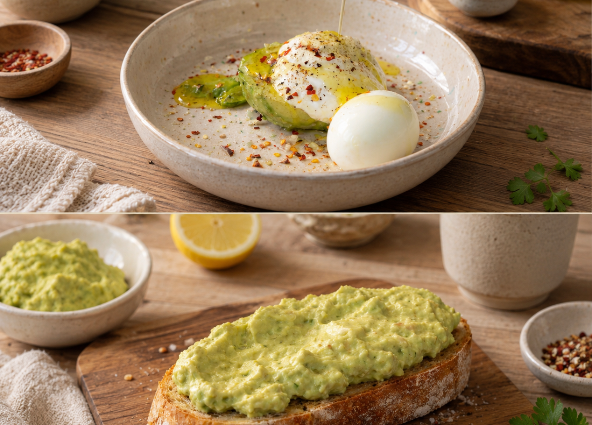 Cremiger Avocado-Ei-Salat mit griechischem Joghurt
