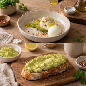 Cremiger Avocado-Ei-Salat mit griechischem Joghurt