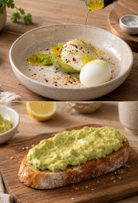 Cremiger Avocado-Ei-Salat mit griechischem Joghurt