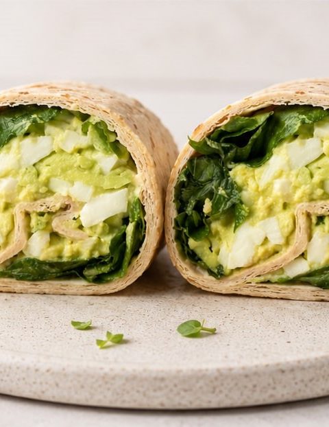 Cremiger Avocado-Ei-Wrap