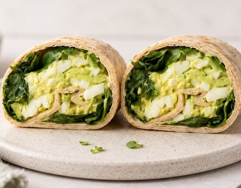 Cremiger Avocado-Ei-Wrap