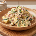 Cremiger Gurken-Thunfisch-Eiersalat mit Joghurt-Dijon-Dressing