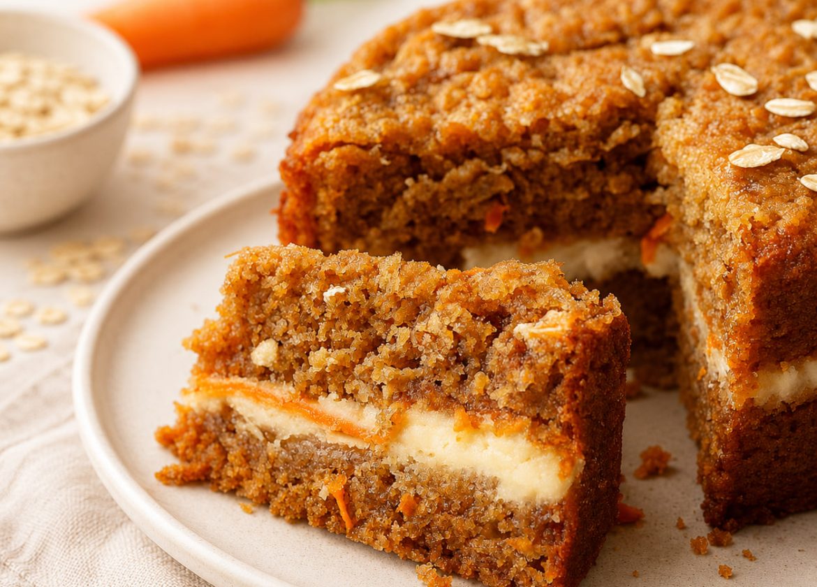 Easy Flourless Oatmeal Carrot Cake I