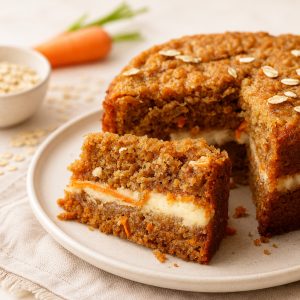 Easy Flourless Oatmeal Carrot Cake I