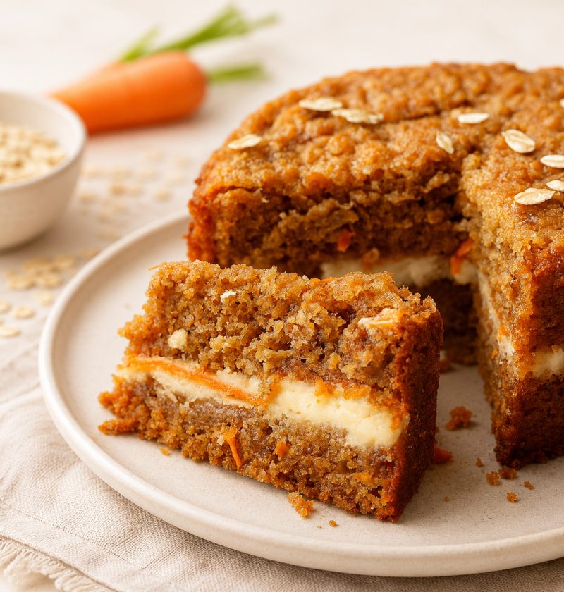 Easy Flourless Oatmeal Carrot Cake I