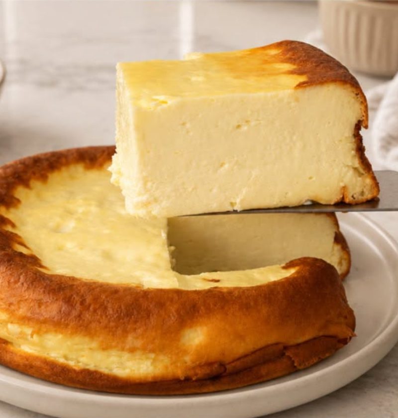 Cremiger Hüttenkäse-Cheesecake aus der Heißluftfritteuse