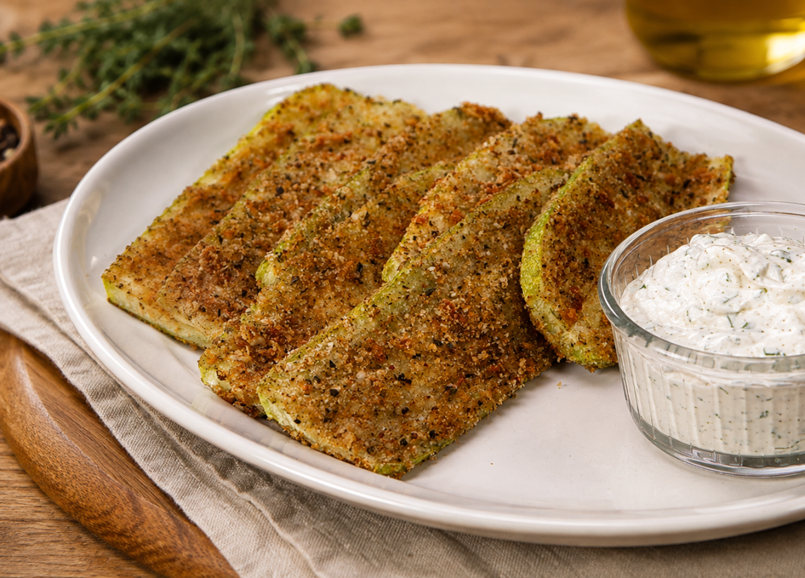 Knusprige Parmesan-Zucchini aus dem Ofen