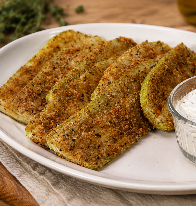 Knusprige Parmesan-Zucchini aus dem Ofen